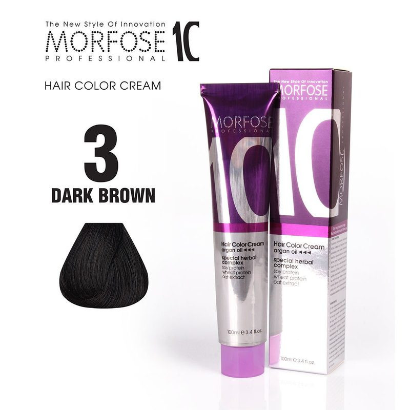 Morfose 10 Hair Color 3 - Dark Brown - 100 ml