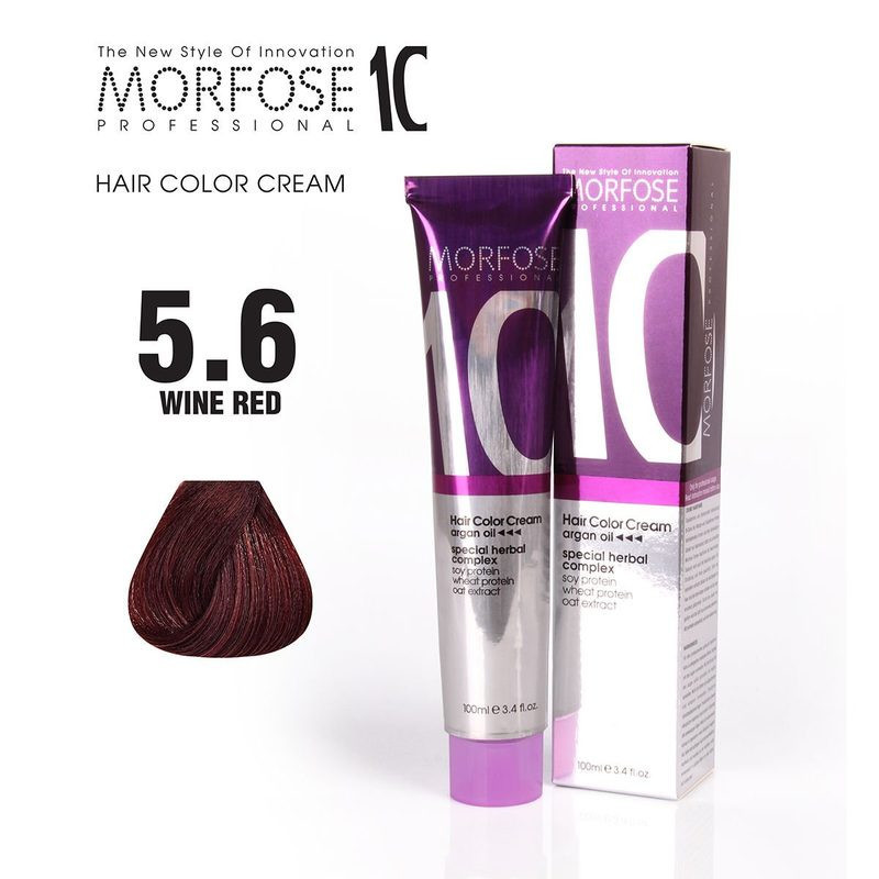 Morfose 10 Hair Color 5.6 - Wine Red - 100 ml
