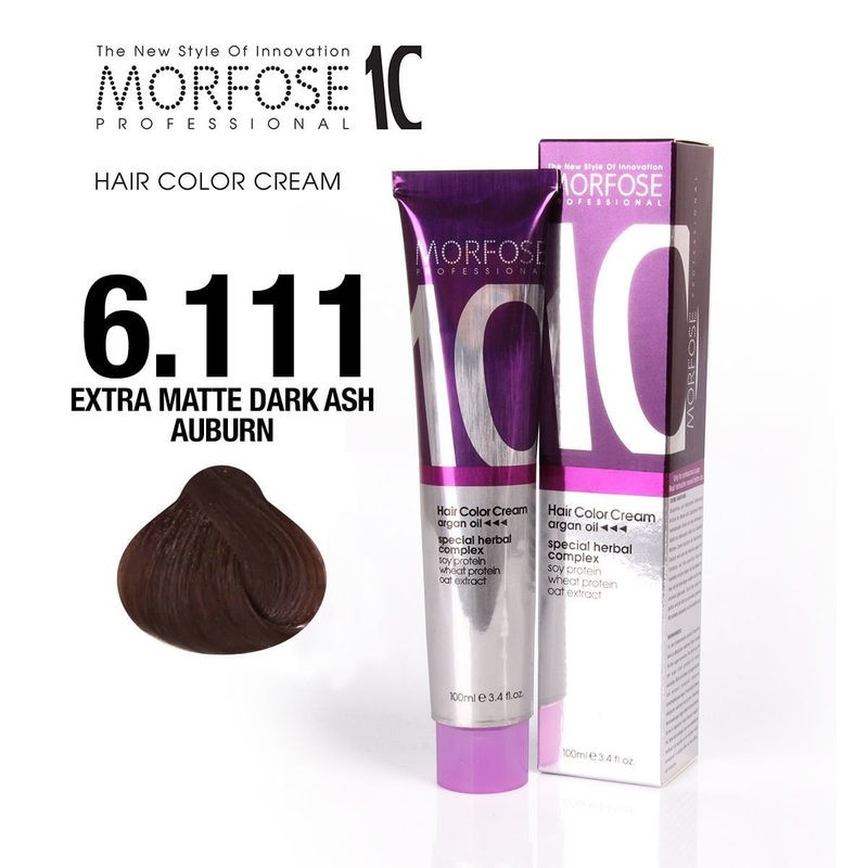 Morfose 10 Hair Color 6.111 - Extra Matte Dark Ash Blonde - 100 ml