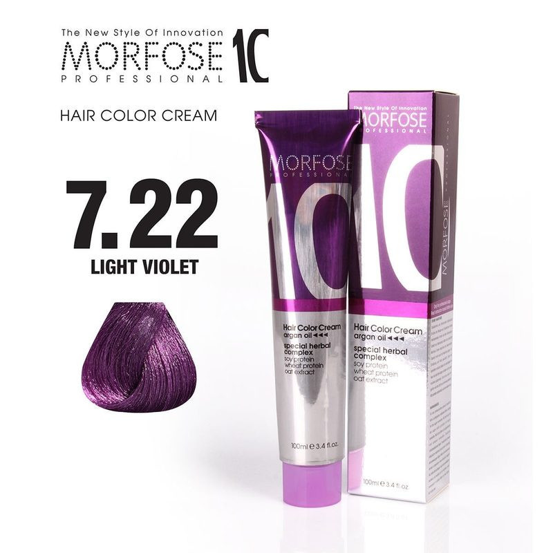 Morfose 10 Hair Color 7.22 - Light Violet - 100 ml