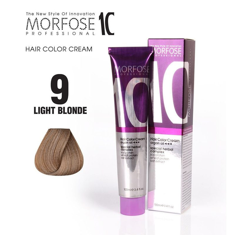 Morfose 10 Hair Color 9 - Light Blonde - 100 ml