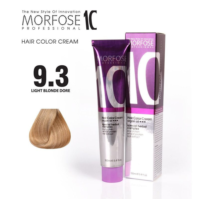 Morfose 10 Hair Color 9.3 - Light Golden Blonde - 100 ml