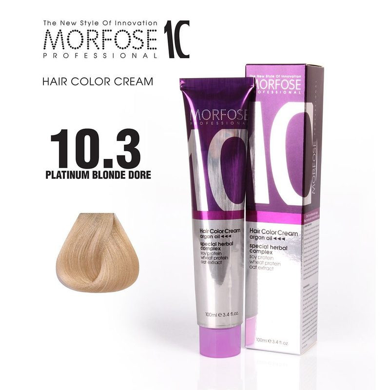 Morfose 10 Hair Color 10.3 - Golden Platinum Blonde - 100 ml