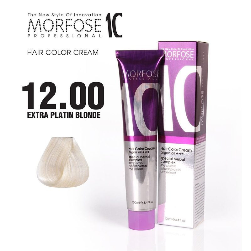 Morfose 10 Hair Color 12.00 - Extra Platinum Blonde - 100 ml